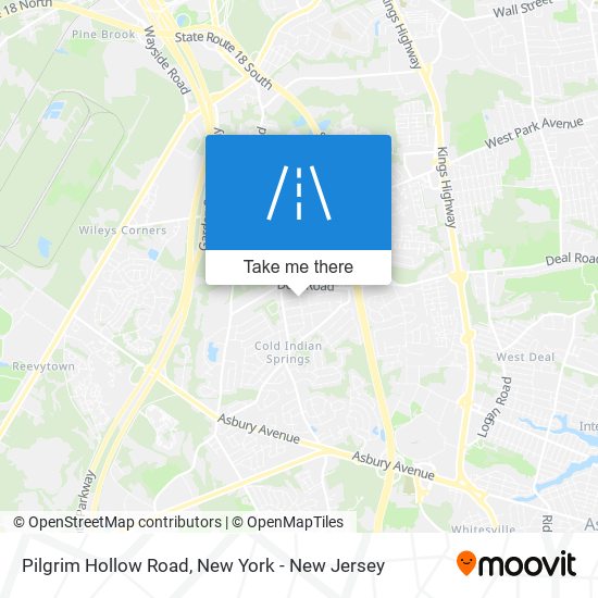 Pilgrim Hollow Road map