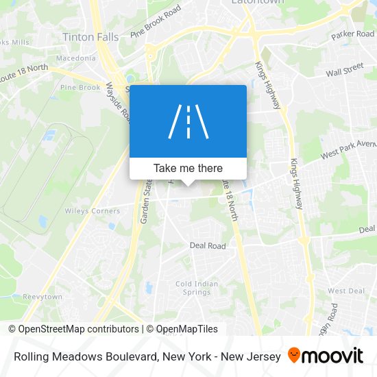 Rolling Meadows Boulevard map