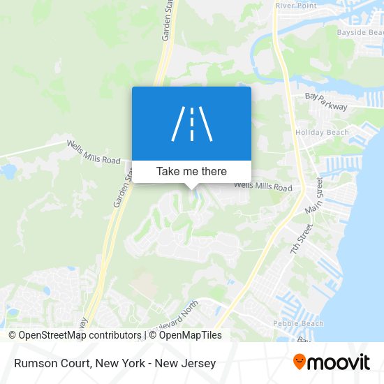 Rumson Court map