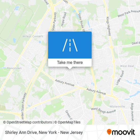 Shirley Ann Drive map