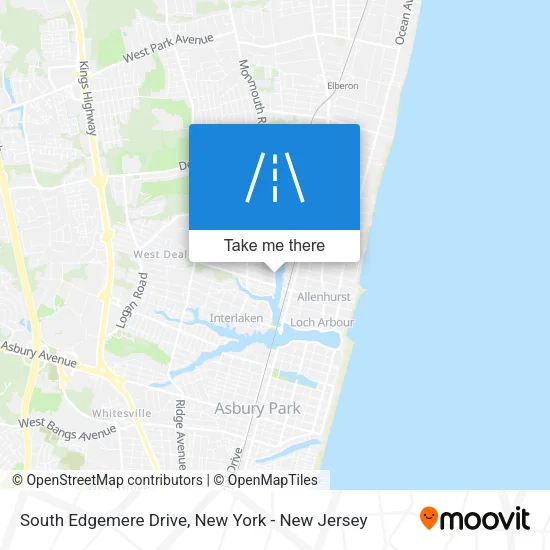 South Edgemere Drive map
