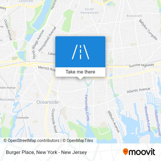 Mapa de Burger Place