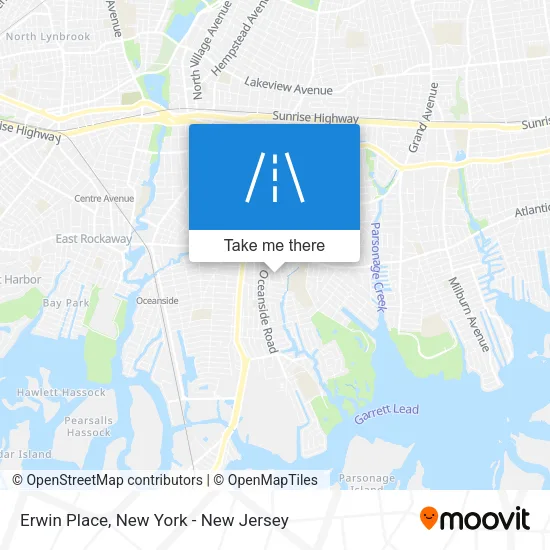 Erwin Place map