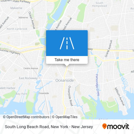 South Long Beach Road map