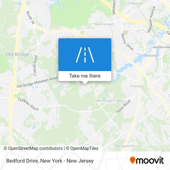 Mapa de Bedford Drive