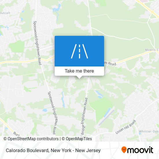 Mapa de Calorado Boulevard