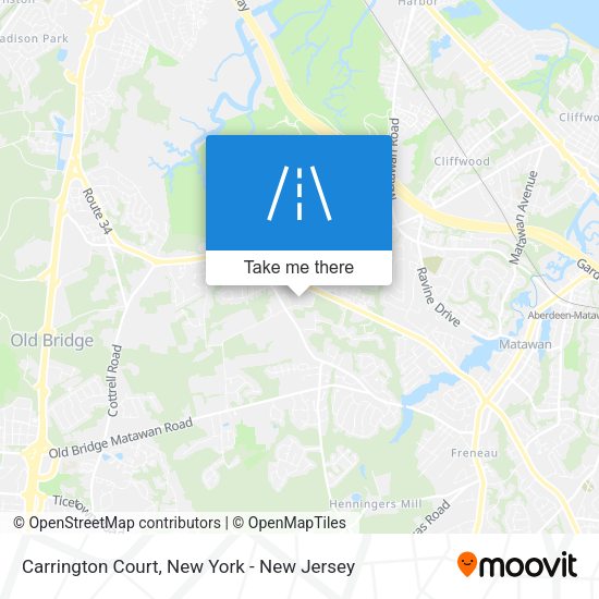 Mapa de Carrington Court