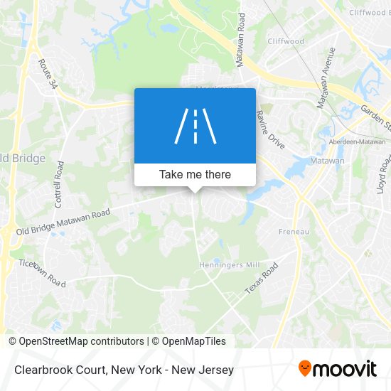 Mapa de Clearbrook Court