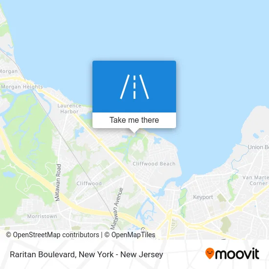 Raritan Boulevard map