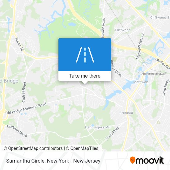 Mapa de Samantha Circle