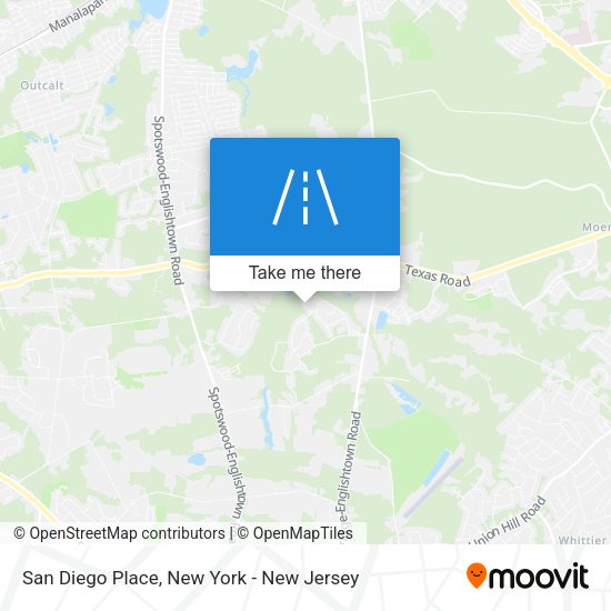 Mapa de San Diego Place