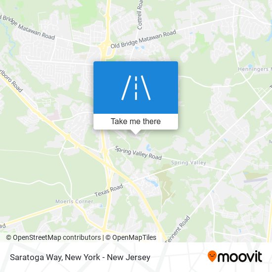 Saratoga Way map