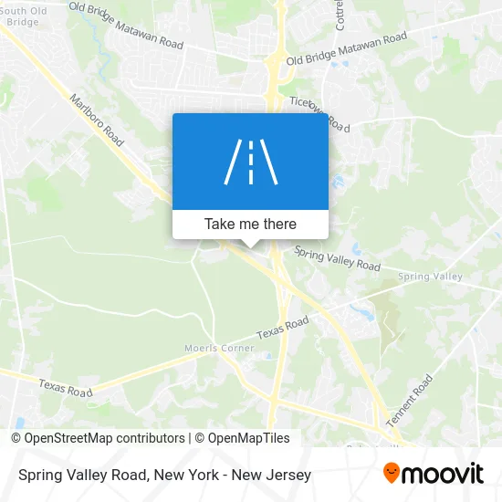 Spring Valley Road map