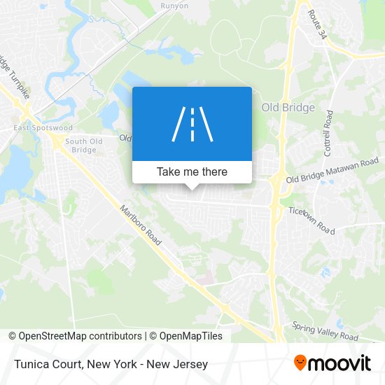 Tunica Court map