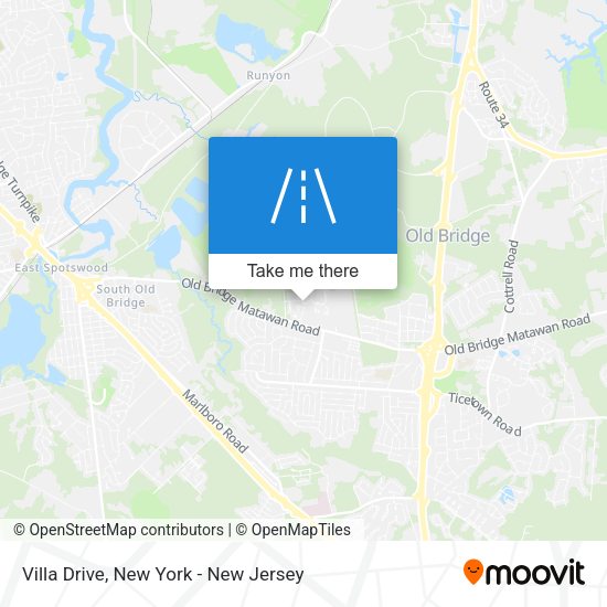 Villa Drive map