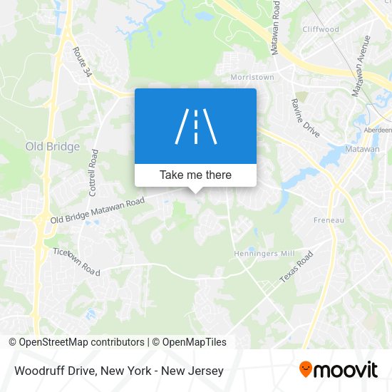 Mapa de Woodruff Drive