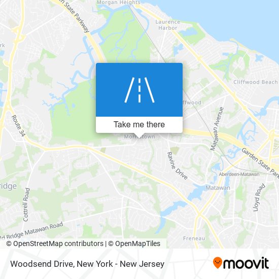 Woodsend Drive map