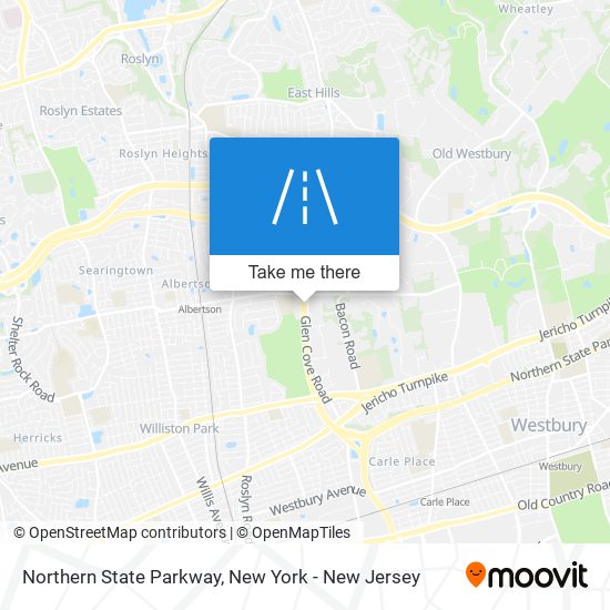 Mapa de Northern State Parkway