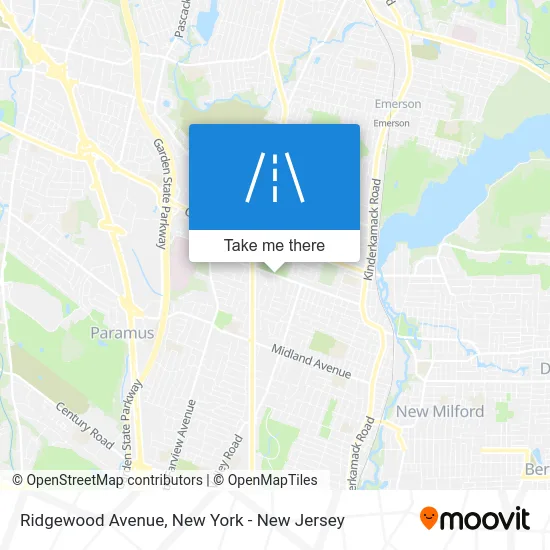 Ridgewood Avenue map