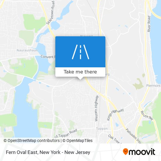 Fern Oval East map