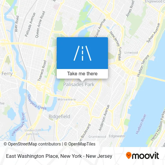 East Washington Place map