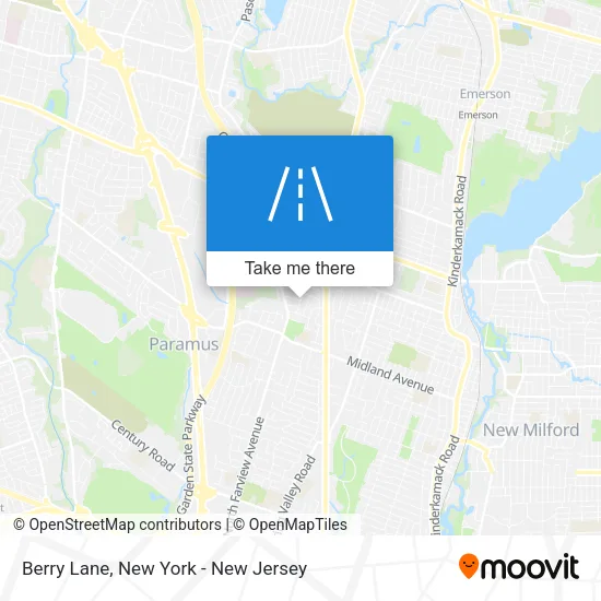 Berry Lane map