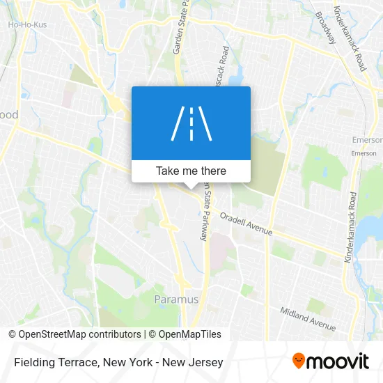 Fielding Terrace map