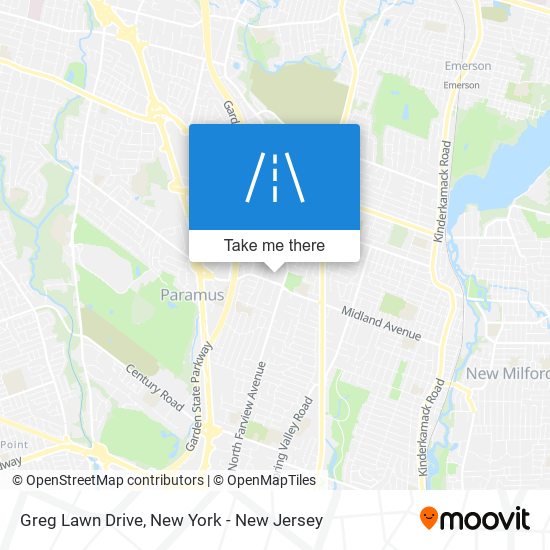 Greg Lawn Drive map