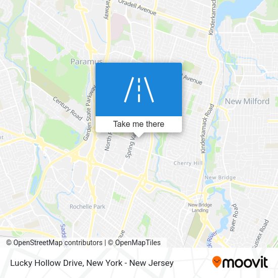 Mapa de Lucky Hollow Drive