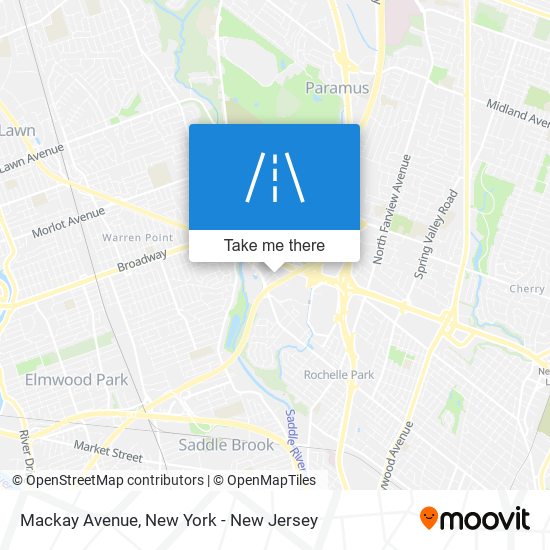 Mapa de Mackay Avenue