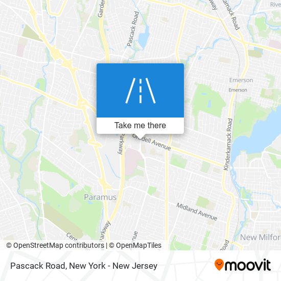 Pascack Road map