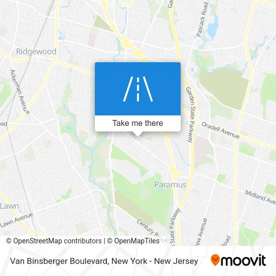 Van Binsberger Boulevard map
