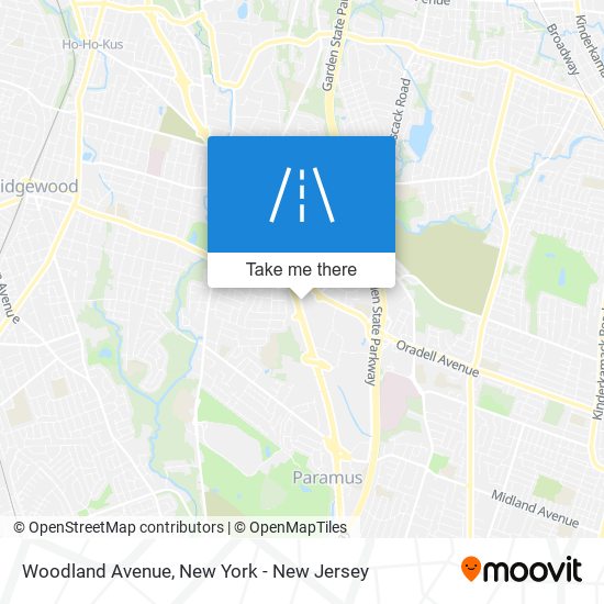 Mapa de Woodland Avenue