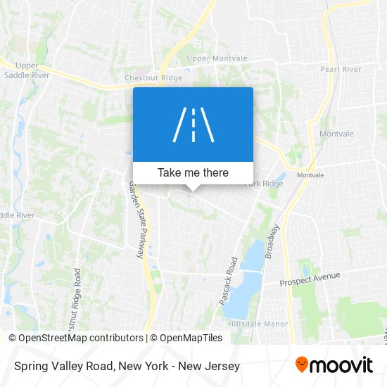 Spring Valley Road map