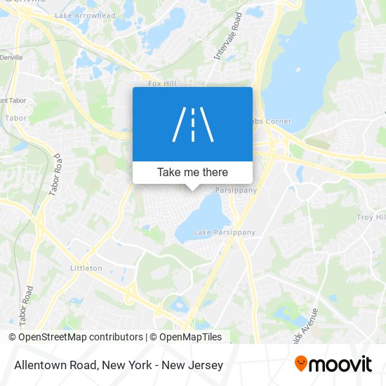 Mapa de Allentown Road