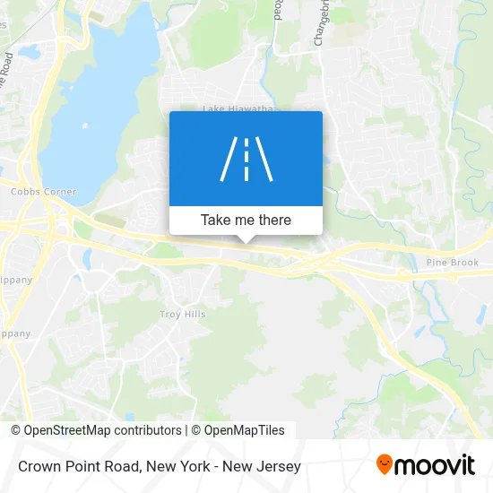 Crown Point Road map