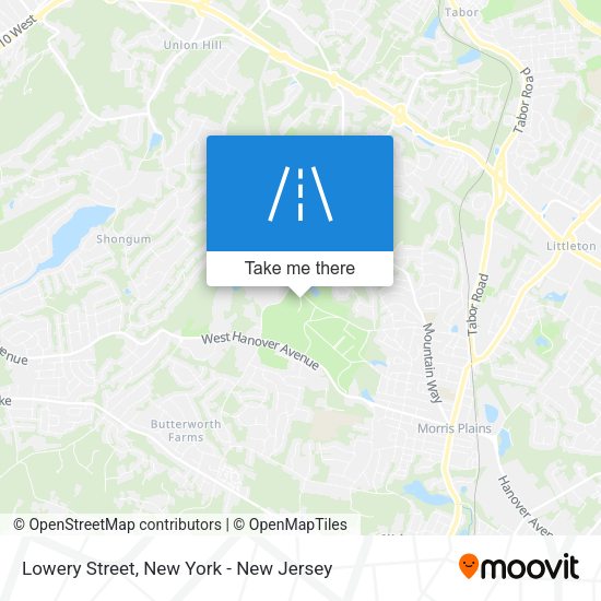 Mapa de Lowery Street