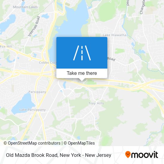 Mapa de Old Mazda Brook Road