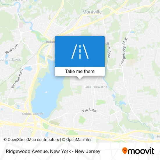 Ridgewood Avenue map