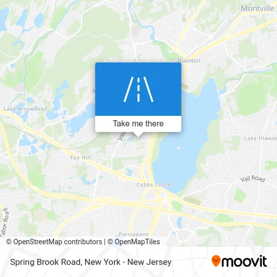 Spring Brook Road map
