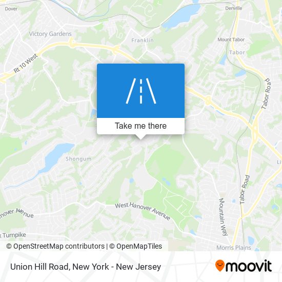 Union Hill Road map