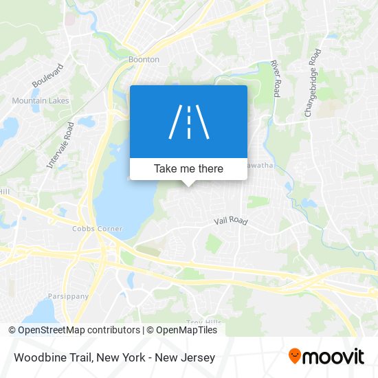 Mapa de Woodbine Trail