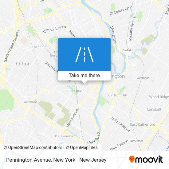 Mapa de Pennington Avenue