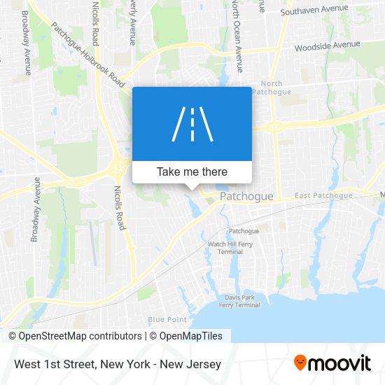 Mapa de West 1st Street