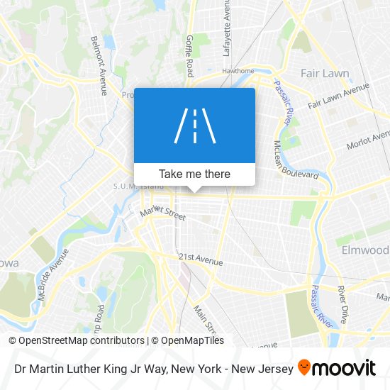Dr Martin Luther King Jr Way map