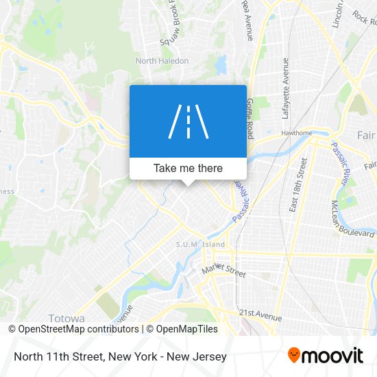 Mapa de North 11th Street