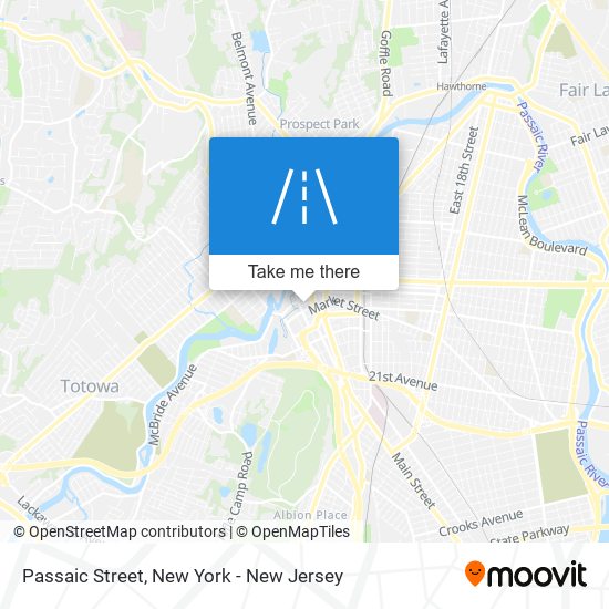 Mapa de Passaic Street