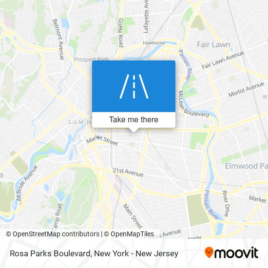 Rosa Parks Boulevard map