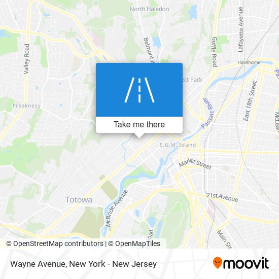 Mapa de Wayne Avenue