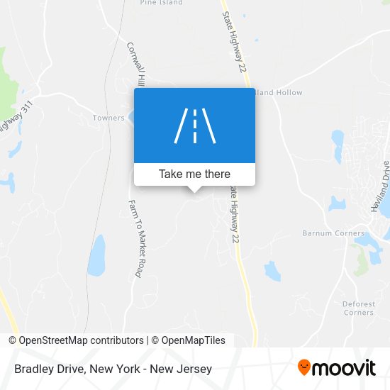 Bradley Drive map